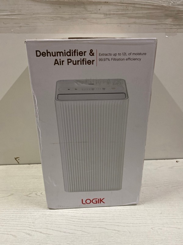 Lot 424  
            Nottingham SR2 - Delivery Only 

                
LOGIK DEHUMIDIFIER & AIR PURIFIER L12DHA25