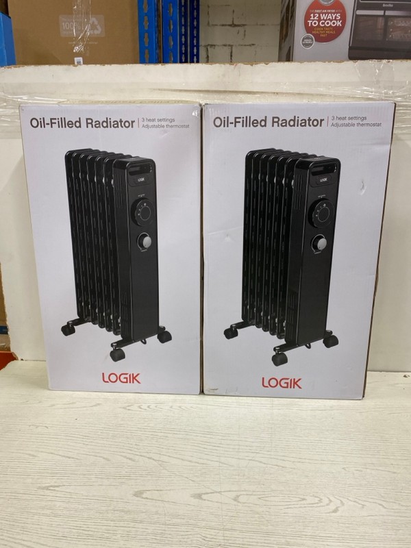 Lot 428  
            Nottingham SR2 - Delivery Only 

                
2 X LOGIK OIL FILLED RADIATOR