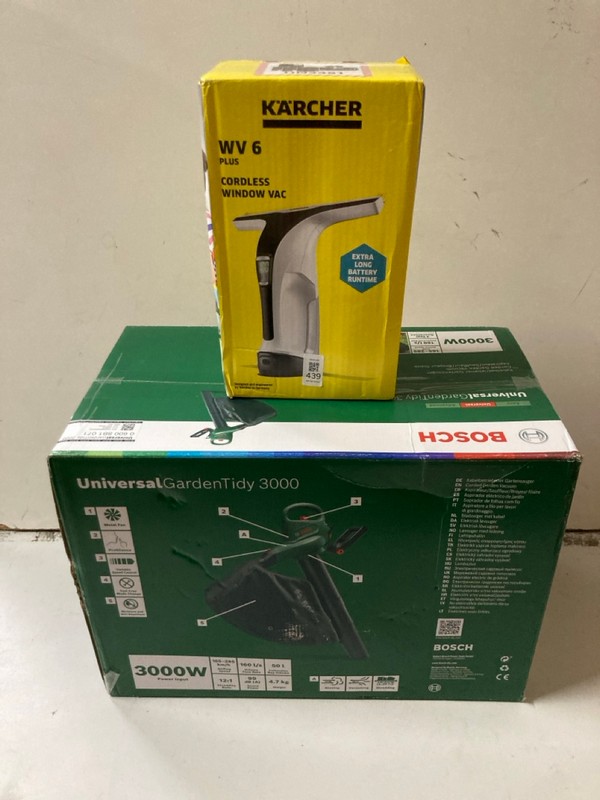 Lot 439  
            Nottingham SR2 - Delivery Only 

                
2 X D.I.Y ITEMS INC BOSCH UNIVERSAL GARDENTIDY 3000