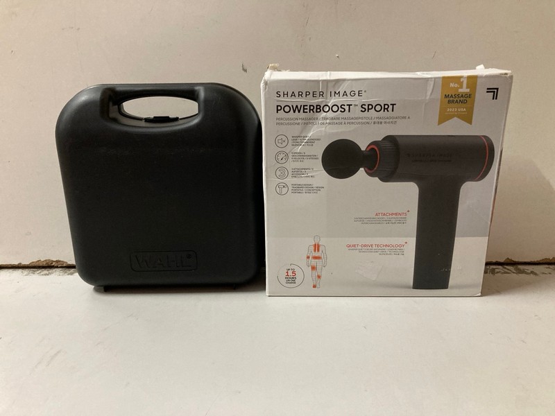 Lot 445  
            Nottingham SR2 - Delivery Only 

                
2 X ITEMS INC SHARPER IMAGE POWERBOOST SPORT