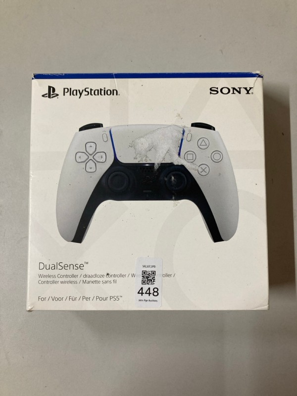 Lot 448  
            Nottingham SR2 - Delivery Only 

                
SONY PLAYSTATION 5 DUAL SENSE WIRELESS CONTROLLER