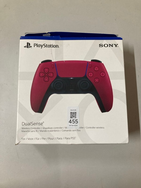 Lot 455  
            Nottingham SR2 - Delivery Only 

                
SONY PLAYSTATION 5 DUAL SENSE WIRELESS CONTROLLER