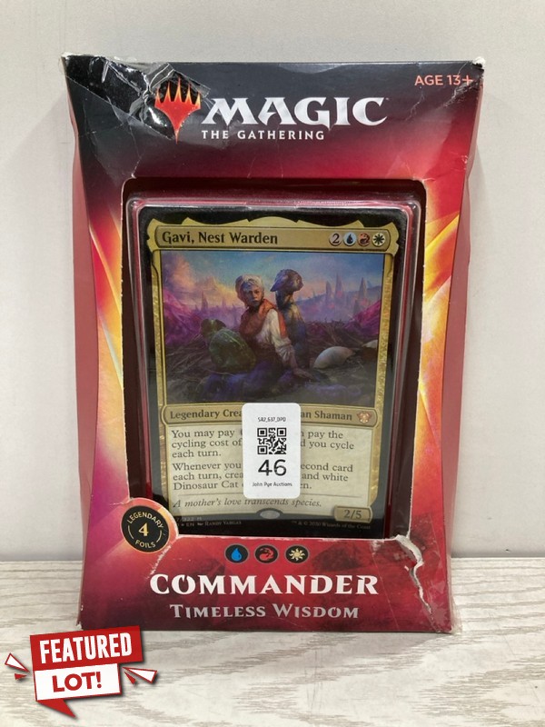 Lot 46  
            Nottingham SR2 - Delivery Only 

                
MAGIC THE GATHERING COMMANDER TIMELESS WISDOM
