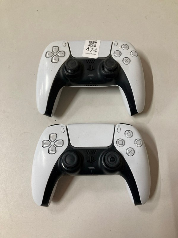 Lot 474  
            Nottingham SR2 - Delivery Only 

                
2 X SONY PLAYSTATION 5 DUAL SENSE WIRELESS CONTROLLER