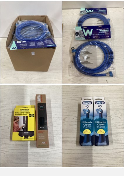 Lot 490  
            Nottingham SR2 - Delivery Only 

                
BOX OF ITEMS INC W PRO COLD WATER INLET HOSE