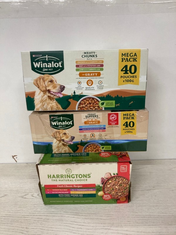 Lot 494  
            Nottingham SR2 - Delivery Only 

                
3 X DOG FOOD ITEMS INC PURINA WINALOT MEATY CHUNKS (BBE: 06/27)