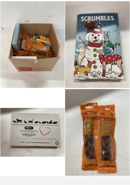 Lot 502  
            Nottingham SR2 - Delivery Only 

                
BOX OF PET ITEMS INC DOG TREATS 5 TWIST STICKS (BBE: 08/26)