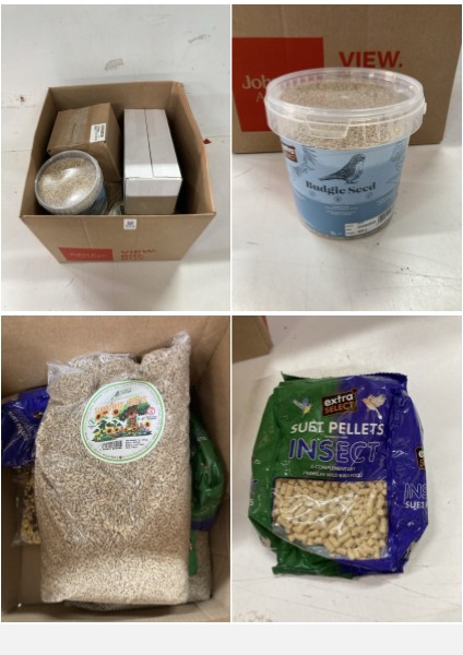 Lot 504  
            Nottingham SR2 - Delivery Only 

                
BOX OF PET ITEMS INC EXTRA SELECT BUDGIE SEED (BBE: 09/26)