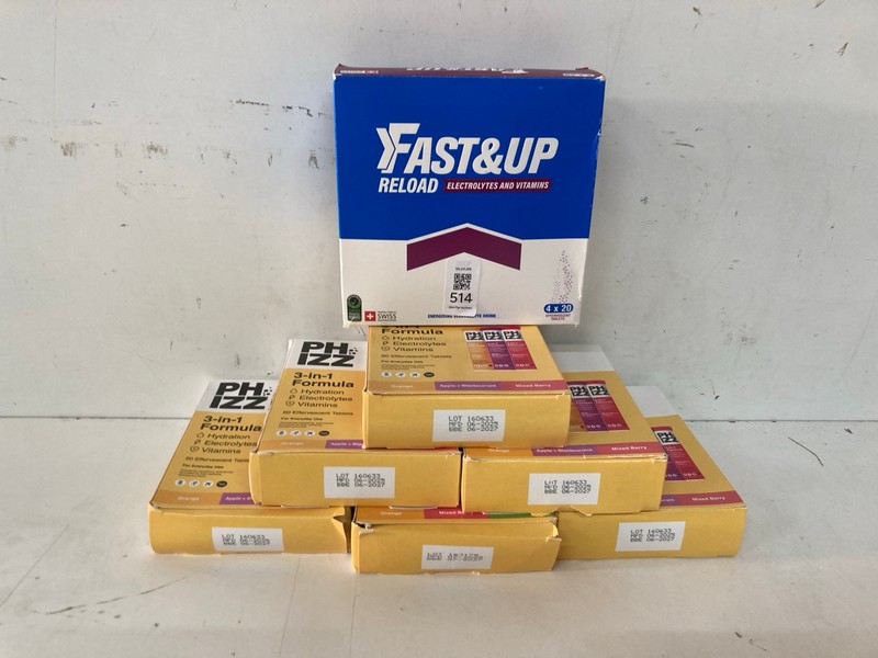 Lot 514  
            Nottingham SR2 - Delivery Only 

                
7 X ELECTROLYTES FAST & UP RELOAD ELECTROLYTES AND VITAMINS (BBE: 02/28)