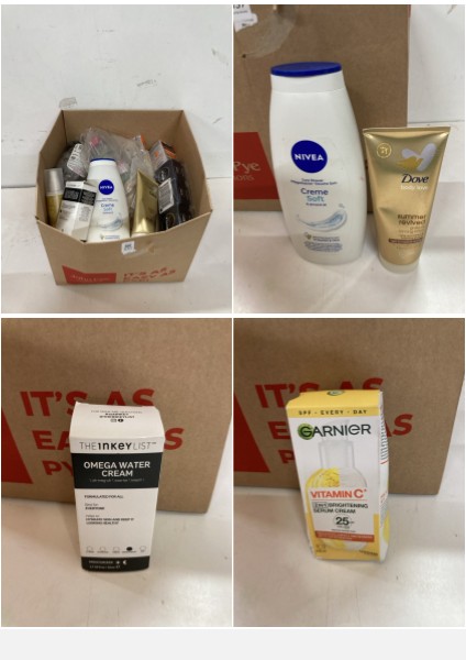 Lot 537  
            Nottingham SR2 - Delivery Only 

                
BOX OF ITEMS INC NIVEA CARE SHOWER CREME SOFT