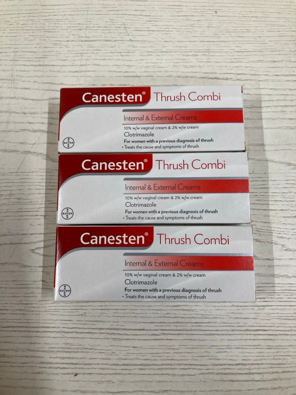 Lot 554  
            Nottingham SR2 - Delivery Only 

                
BOX OF CANESTEN THRUSH COMBI PESSARY & EXTERNAL CREAM