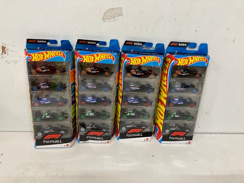 Lot 561  
            Nottingham SR2 - Delivery Only 

                
4 X HOTWHEELS FORMULA 1