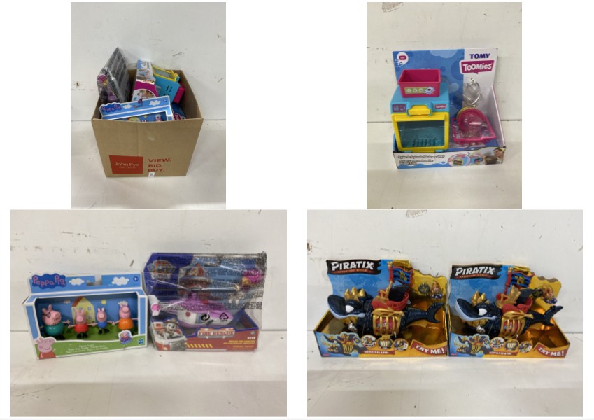 Lot 565  
            Nottingham SR2 - Delivery Only 

                
BOX OF KIDS TOYS INC PEPPA PIG PEPPAS FAMILY