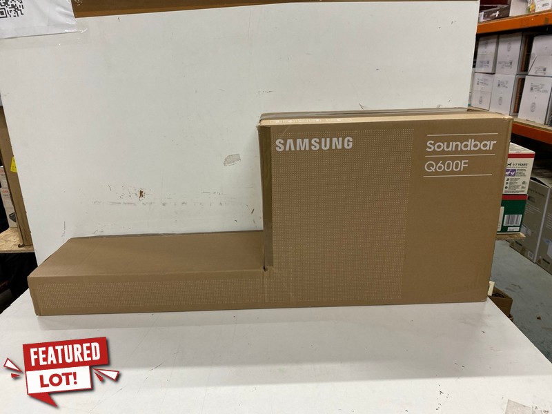 Lot 571  
            Nottingham SR2 - Delivery Only 

                
SAMSUNG SOUNDBAR Q600F ORIGINAL RRP £499.00