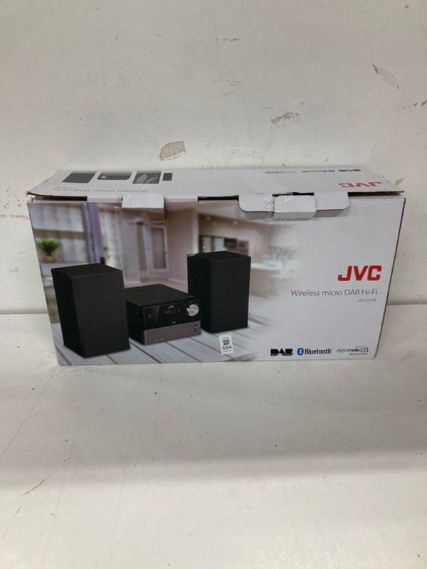 Lot 584  
            Nottingham SR2 - Delivery Only 

                
JVC WIRELESS MICRO DAB HI-FI MODEL NO: UX-D327B