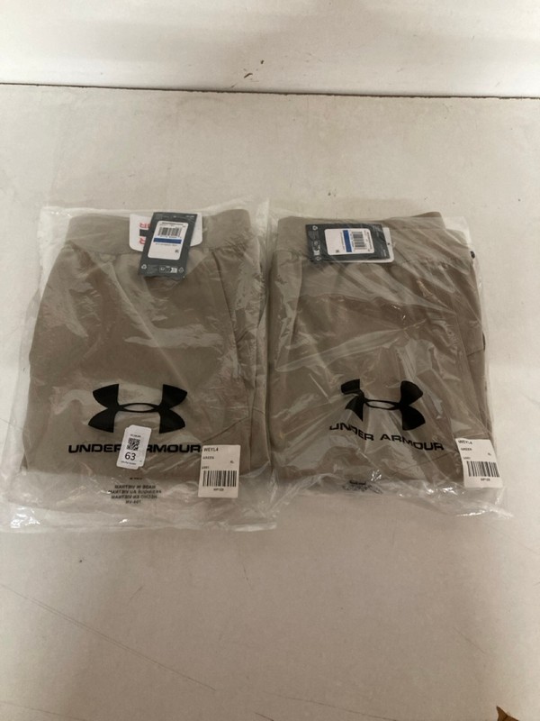 Lot 63  
            Nottingham SR2 - Delivery Only 

                
2 X UNDER ARMOUR B UNSTOPPABLE SHORTS SIZE: BOYS XL