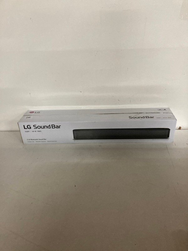 Lot 650  
            Nottingham SR2 - Delivery Only 

                
LG SOUND BAR MODEL NO: SQM1