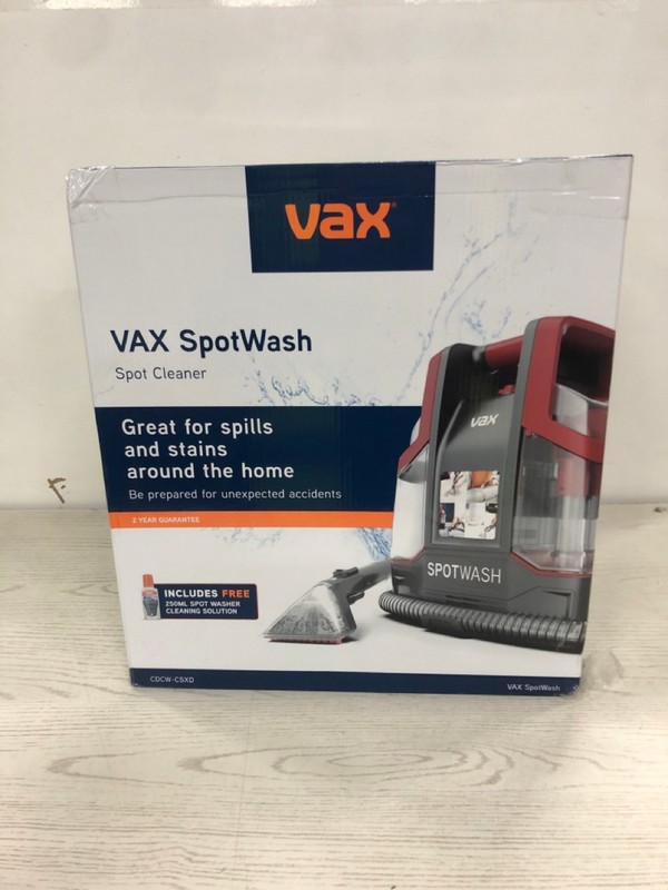 Lot 689  
            Nottingham SR2 - Delivery Only 

                
VAX SPOTWASH SPOT CLEANER (631896)