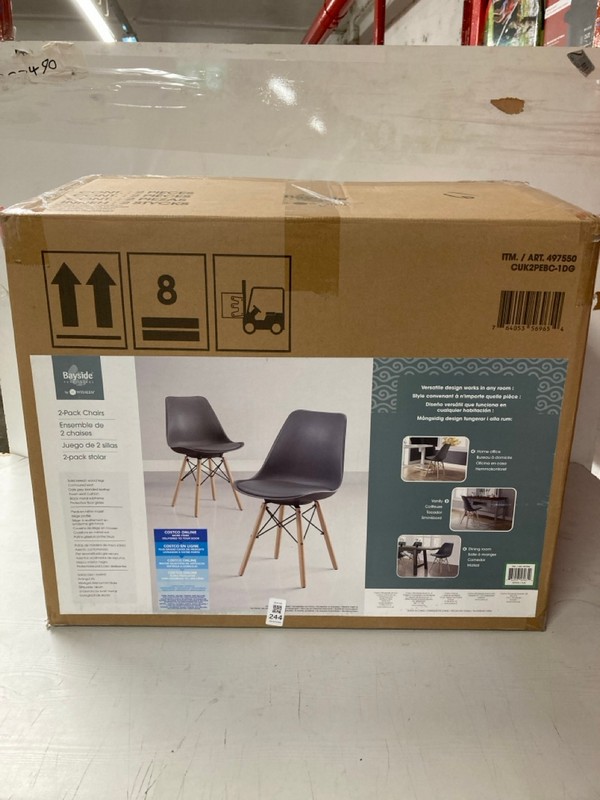 Lot 244  
            Nottingham SR3 - Delivery Only 

                
BAYSIDE 2-PACK CHAIRS