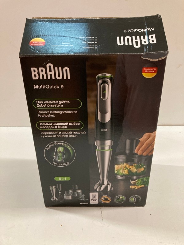 Lot 260  
            Nottingham SR3 - Delivery Only 

                
BRAUN MULTIQUICK 9