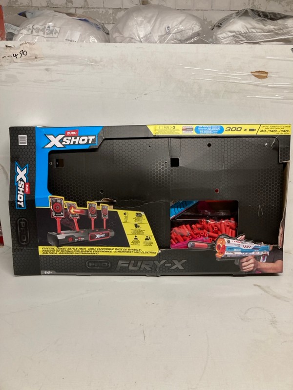 Lot 284  
            Nottingham SR3 - Delivery Only 

                
ZURU XSHOT FURY-X PRO