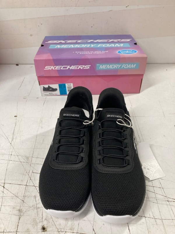 Lot 296  
            Nottingham SR3 - Delivery Only 

                
SKECHERS MEMORY FOAM BLACK TRAINERS UK SIZE UK 7