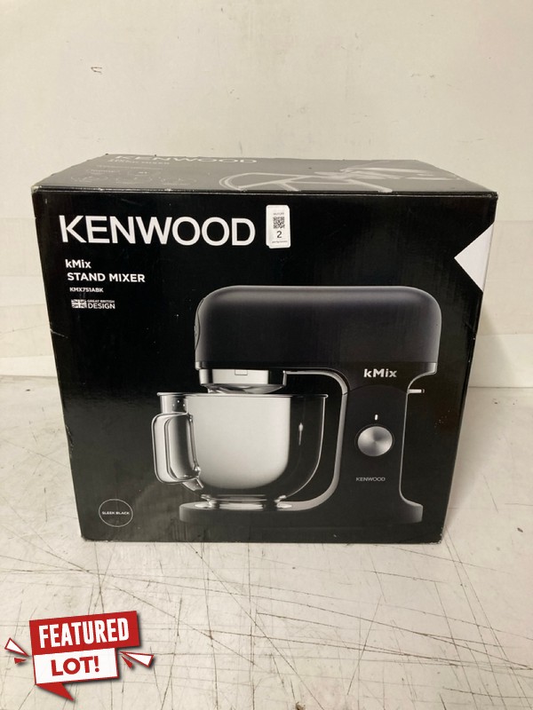 Lot 2  
            Nottingham SR3 - Delivery Only 

                
KENWOOD KMIX STAND MIXER MODEL: KMX751ABK ORIGINAL RRP £360