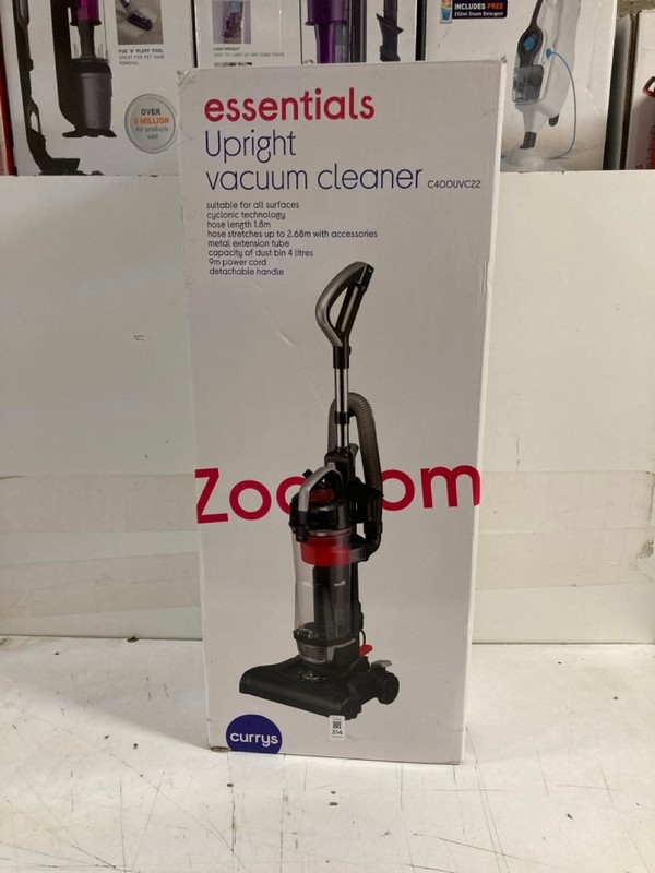 Lot 314  
            Nottingham SR3 - Delivery Only 

                
UPRIGHT VACUUM CLEANER