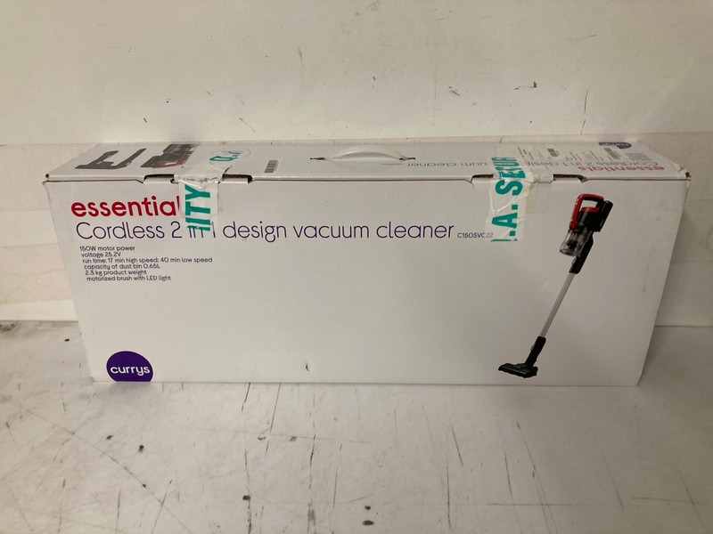 Lot 321  
            Nottingham SR3 - Delivery Only 

                
CORDLESS 2-IN-1 DESIGN VACUUM CLEANER
