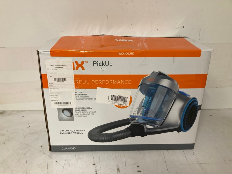 Lot 332  
            Nottingham SR3 - Delivery Only 

                
VAX PICK UP PET VACUUM CLEANER