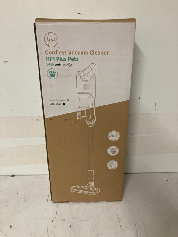 Lot 334  
            Nottingham SR3 - Delivery Only 

                
HOOVER CORDLESS VACUUM CLEANER HF1 PLUS PETS