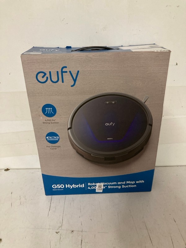 Lot 348  
            Nottingham SR3 - Delivery Only 

                
EUFY G50 HYBRID ROBOT VACUUM