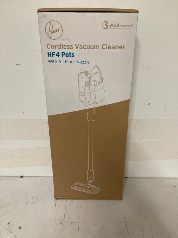 Lot 354  
            Nottingham SR3 - Delivery Only 

                
HOOVER CORDLESS VACUUM CLEANER HF4 PETS