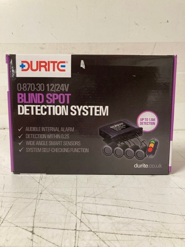 Lot 39  
            Nottingham SR3 - Delivery Only 

                
DURITE 0-870-30 BLIND SPOT DETECTION SYSTEM - 12/24V PN: 0-870-30 ORIGINAL RRP £2...