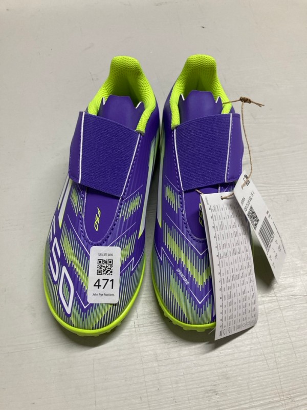 Lot 471  
            Nottingham SR3 - Delivery Only 

                
ADIDAS F50 VELCRO FOOTBALL BOOTS UK SIZE 1 (GREEN/PURPLE)