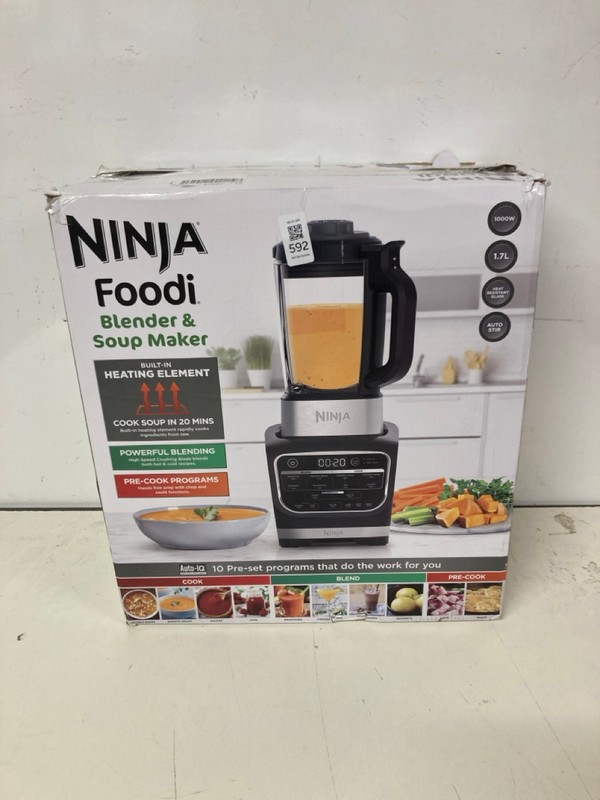 Lot 592  
            Nottingham SR3 - Delivery Only 

                
NINJA FOODI BLENDER AND SOUP MAKER