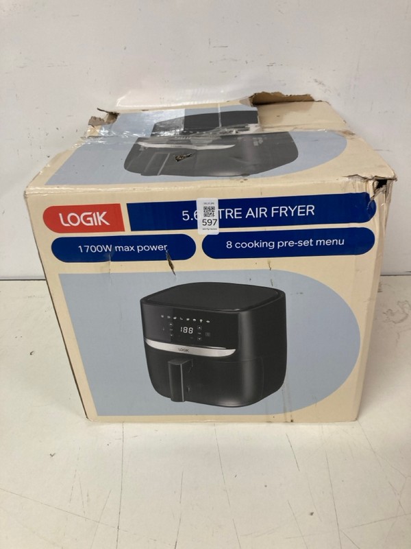 Lot 597  
            Nottingham SR3 - Delivery Only 

                
LOGIK 5.6L AIR FRYER