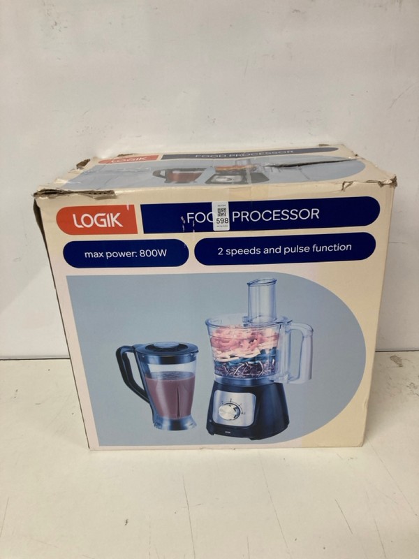 Lot 598  
            Nottingham SR3 - Delivery Only 

                
LOGIK FOOD PROCESSOR