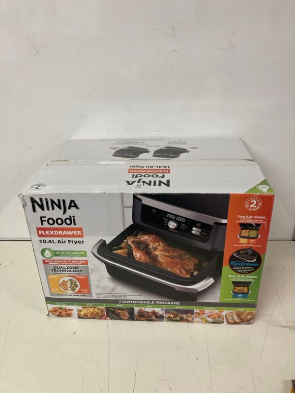 Lot 610  
            Nottingham SR3 - Delivery Only 

                
NINJA FOODI FLEXDRAWER 10.4L AIR FRYER
