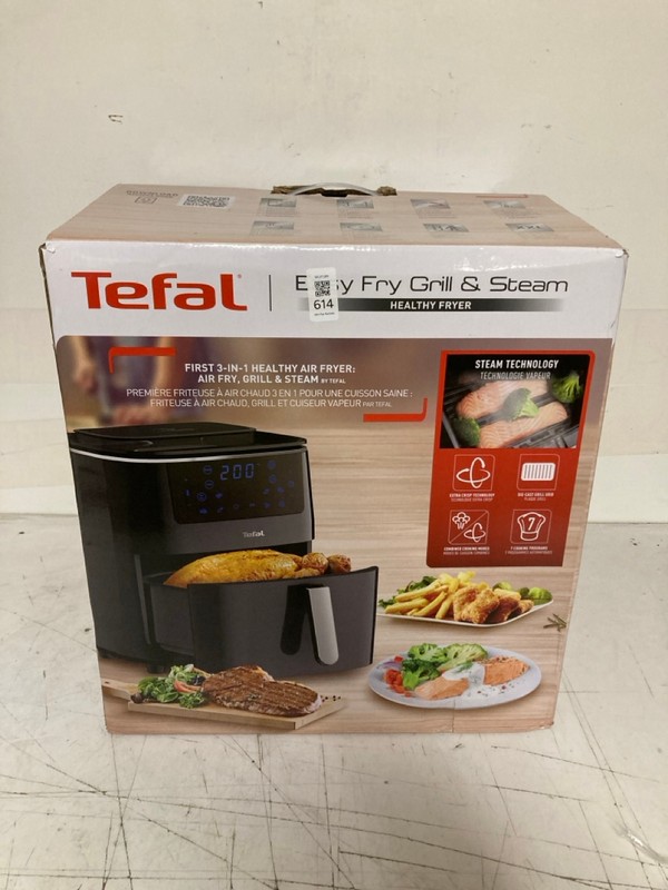 Lot 614  
            Nottingham SR3 - Delivery Only 

                
TEFAL EASY FRY AND GRILL & STEAM HEALTH FRYER
