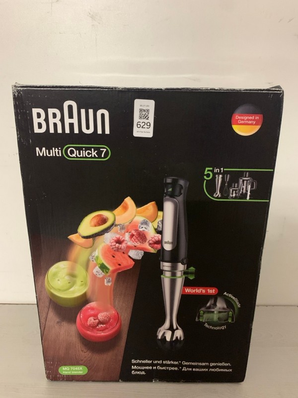 Lot 629  
            Nottingham SR3 - Delivery Only 

                
BRAUN MULTI QUICK 7