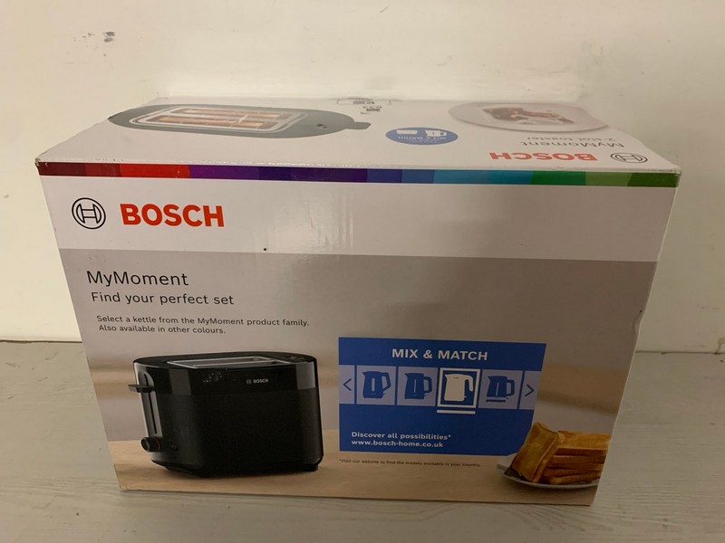 Lot 633  
            Nottingham SR3 - Delivery Only 

                
BOSCH MY MOMENT 2 SLOT TOASTER