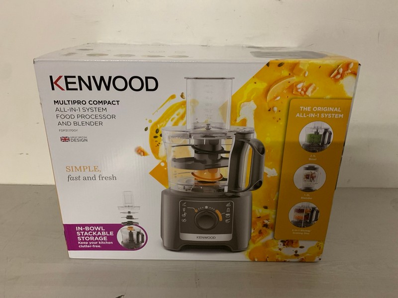 Lot 635  
            Nottingham SR3 - Delivery Only 

                
KENWOOD MULTIPRO COMPACT ALL-IN-1 SYSTEM FOOD PROCESSOR AND BLENDER
