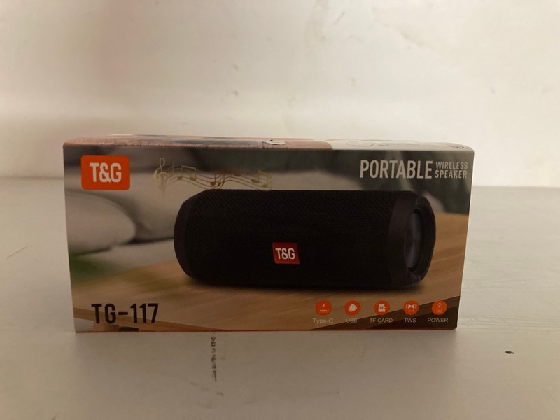 Lot 701  
            Nottingham SR3 - Delivery Only 

                
T&G TG-117 PORTABLE WIRELESS SPEAKER