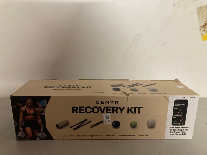 Lot 708  
            Nottingham SR3 - Delivery Only 

                
CENTR RECOVERY KIT