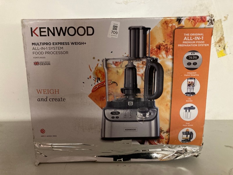Lot 709  
            Nottingham SR3 - Delivery Only 

                
KENWOOD MULTI PRO EXPRESS ALL IN 1 FOOD PROCESSOR