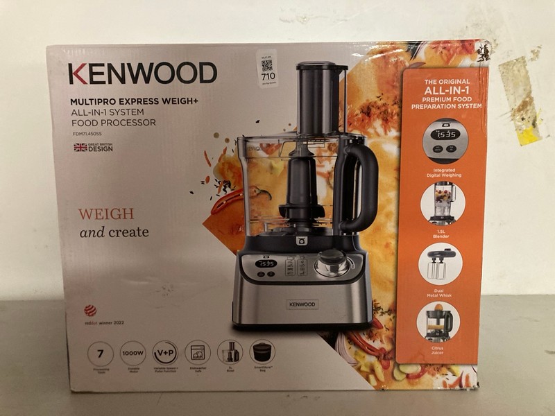 Lot 710  
            Nottingham SR3 - Delivery Only 

                
KENWOOD MULTI PRO EXPRESS ALL IN 1 FOOD PROCESSOR