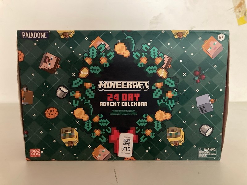 Lot 715  
            Nottingham SR3 - Delivery Only 

                
MINECRAFT 24 DAY ADVENT CALLENDER