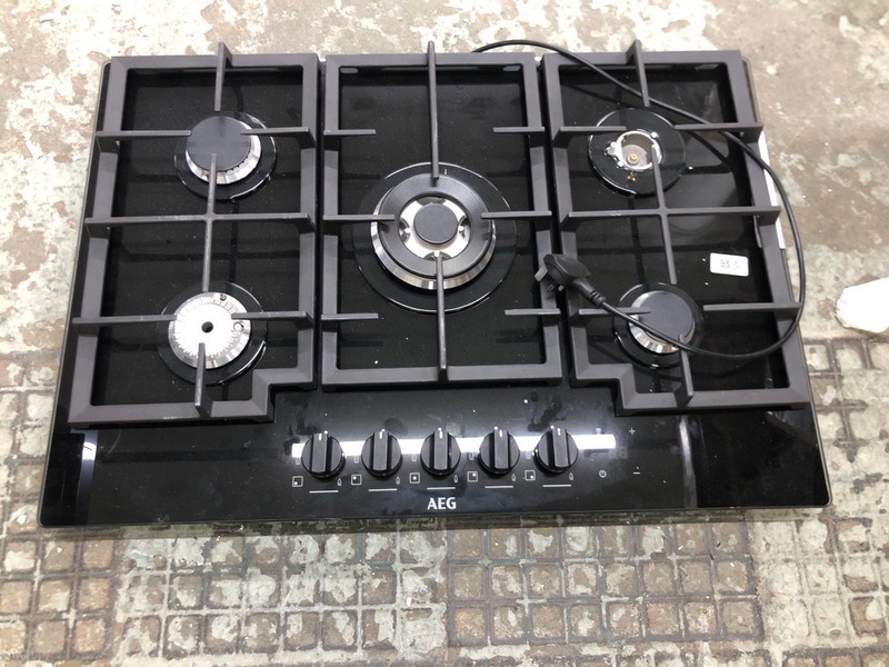 Lot 126  
            Nottingham SR4 - Delivery Or Collection 

                
AEG 5 BURNER GAS HOB MODEL:
