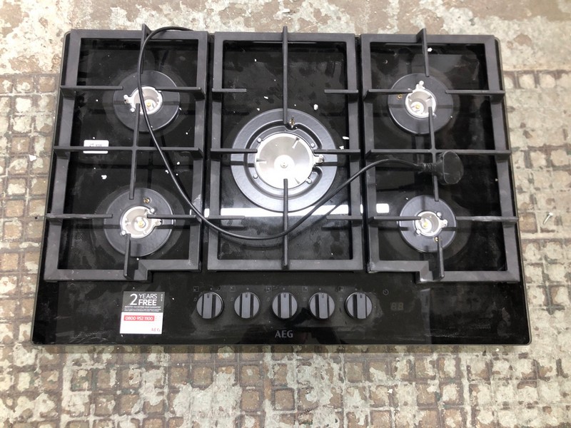 Lot 127  
            Nottingham SR4 - Delivery Or Collection 

                
AEG 5 BURNER GAS HOB MODEL: